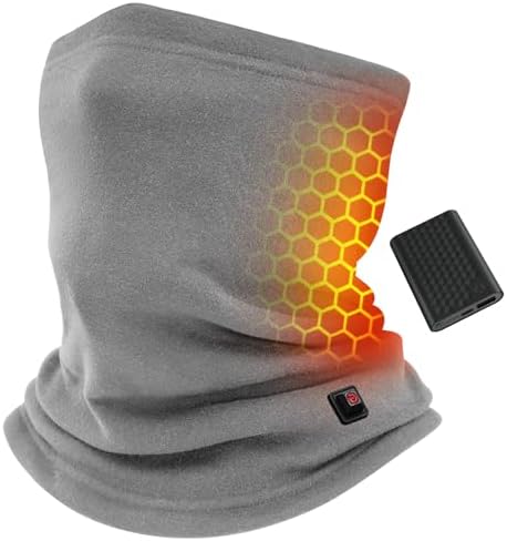 Wulcea Graphene Heated Neck Gaiter for Men 5V2A 6000mAh Lightweig...