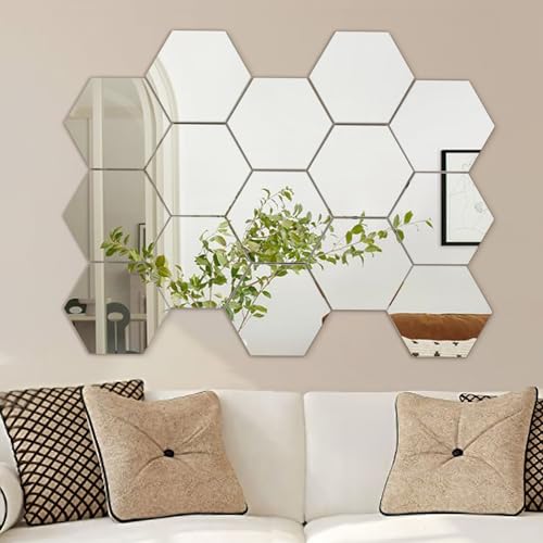 Kemmandi 10 Pieces Hexagonal Mirror Wall Mirror Glass Mirror Mirrors Decor for Home Bedroom Living Room Kemmandi 10 Pieces Hexagonal Mirror Wall Mirror Glass Mirror Mirrors Decor for Home Bedroom Living Room