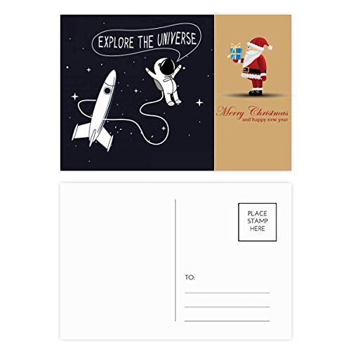Cartes postales voyage Univers Alien Noël à offrir aux passionnés d'astronomie