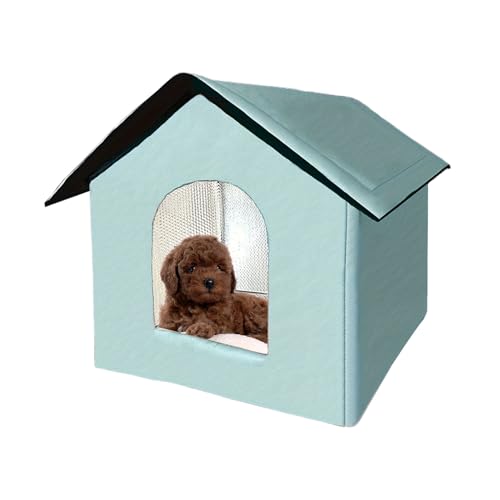 Gungtj Cat House Aire Libre - Cueva de de condominio de Cama Resistente Agua, Refugio de Gato Callejero de Oxford de Servicio Pesado para Patio, balcón, jardín y escondite para Dormir Aire lib