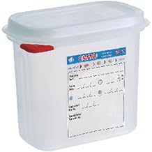 Araven T983 212 Food Containers with Lids, GN 1/9, 1.5 L Pack of 4, Yellow,blue,green,red