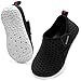 JIASUQI Fashion Outdoor Sports Water Aqua Skin Water Shoes Casual Beach Sandals for Baby Dot Black 0-6 Months