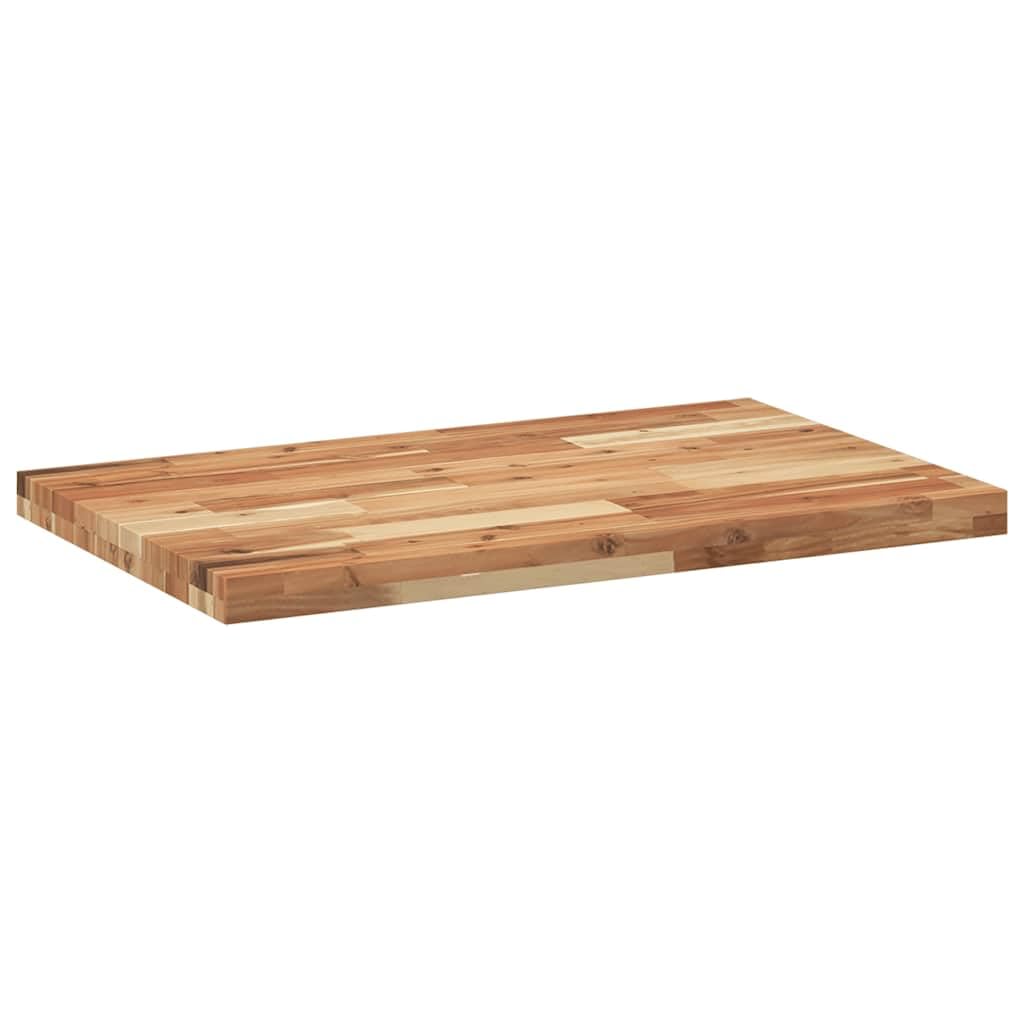 Blat biurka z litego drewna akacjowego z powłoką olejową 160 x 50 x 4 cm, prostokątny, wszechstronny jako blat roboczy, stół warsztatowy lub umywalka do biura i domowego biura