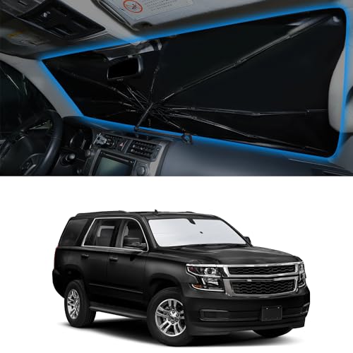 Image of Windshield Sun Shade Umbrella for 2015-2026 Che-vrolet Chevy Tahoe