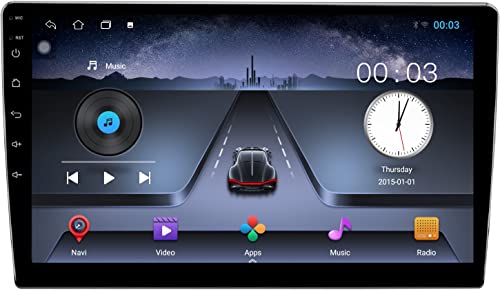 Image of Auto Snap 9 Touch Screen Double Din Player Android 12 Gorilla Glass IPS Display Car Stereo 1GB Ram /16GB ROM with Navigation /Mirror Link Steering Wheel Control