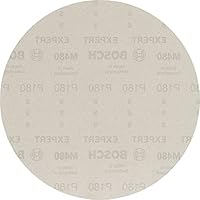 Bosch 25x EXPERT M480 Schleifnetz (für Trockenbauwand, Hartholz, Ø 225 mm, Körnung 180, Professional Zubehör Trockenbauschleifer)