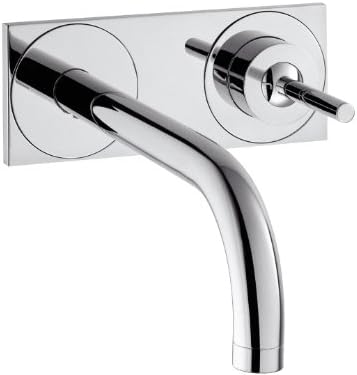 Hansgrohe Waschbeckenarmatur UP Axor Uno Chrom mit Auslauf 22cm und Platte 38115000