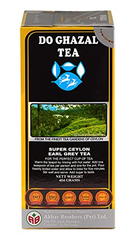 Do Ghazal Earl Grey Tea 16Oz Pure Ceylon Loose Tea In Box 454G #TOP2