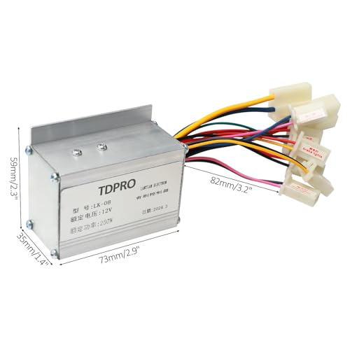 TDPRO 12V 250W Brush Motor Controller LK-08 for Electric Vehicle Moped Scooter E-Bike Electro-Tricycle