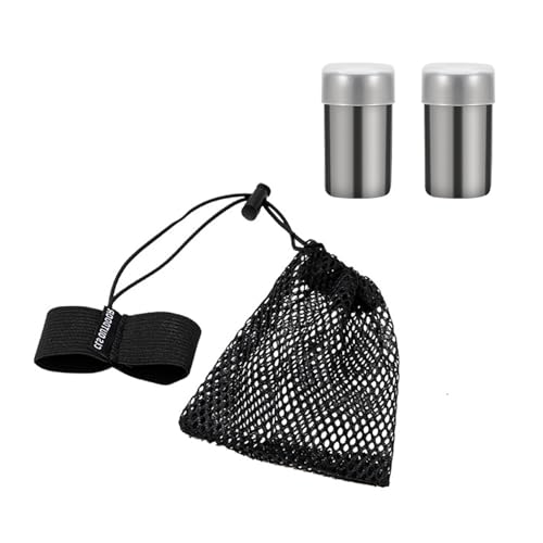 ANMITI 2LOTS DURITABEITEL Gewürze Glas Kleine Salze Spender Outdoor Kochzubehör Für Outdoor Grillaktivität Campinggewürze Spender