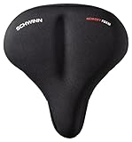 Schwinn Cruise Memory Foam Dual Strap Bike Seat Cover, Saddle Cover for Extra Comfort, Soft, Weather-Resistant Memory Foam, Dual Straps Attach Quickly to Most Adult Cruiser Bike Seats