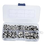 GLEAVI 180Pcs Stainless Steel Countersunk Washers Assortment Kit for DIY Craft and Industrial Equipment Fisheye Gasket Bowl Shaped Design