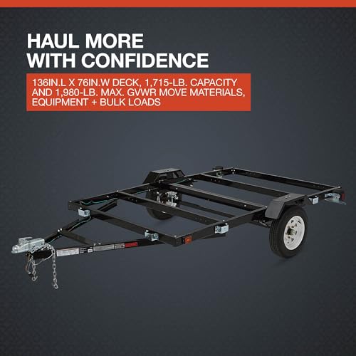 Image of Ultra-Tow 5ft. x 8ft. Steel Utility Trailer Kit, 1715-Lb. Load Capacity