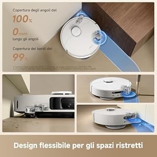 DREAME L10s Ultra Gen 3 Kit Robot Aspirapolvere e Lavapavimenti, Aspirazione da 25.000 Pa, Spazzola Laterale e Moci Estensibili,Stazione di Pulizia Automatica All-in-One,Controllo Vocale e tramite App