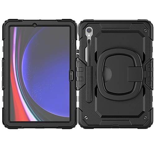 Coque antichoc Samsung Galaxy Tab S9 11" évite casse écran enfant avec support et bandoulière TPU