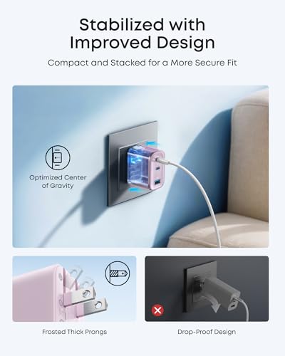 Anker Nano 70W Max 3-Port Fast Charger USB C, Type C Charger Fast Charging - Image 7