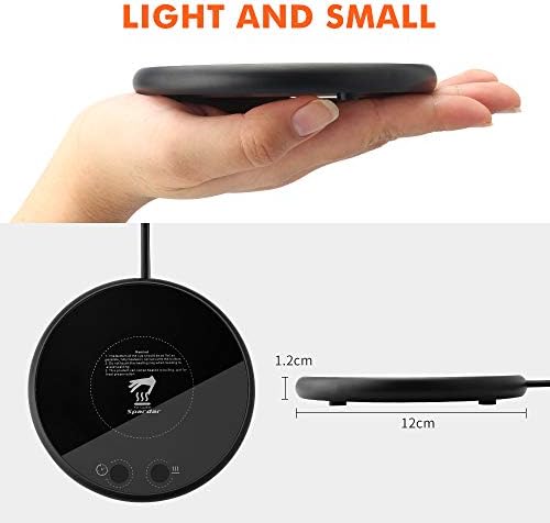 Smart Coffee Mug Warmer Electric Beverage Warmer Timing function,With Two Temperature control for Office or Home Use with Electric Cup Beverage Plate