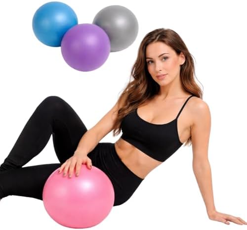 Mini Bola de Pilates 25cm para Exercícios Yoga Fisioterapia e Tre...