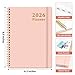 2026 Planner, Weekly and Monthly Calendar Planner, January 2026 - December 2026, Hardcover 2026 Calendar Book with Tabs For Women & Men, Inner Pocket, Spiral Bound, Perfect for Office Home School Supplies - A5 (6.3