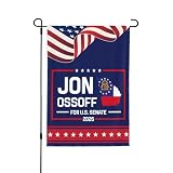 Jon Ossoff For Senator 2026 flag Senate Georgia Campaign 12x18 Inches Double Sided Garden Flags Yard Banner No Flagpole