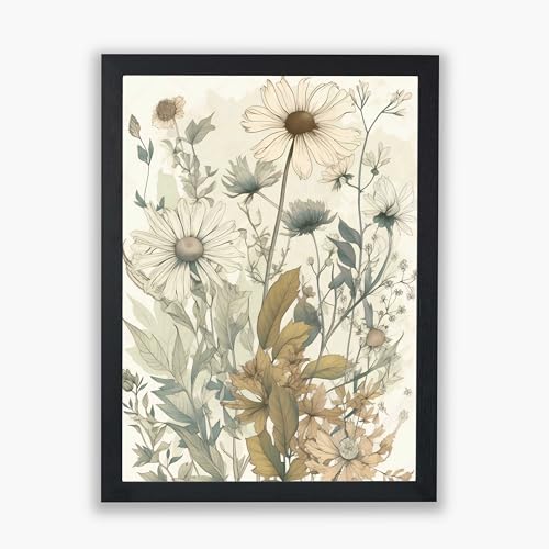 Impression de fleurs botaniques Spiffing Prints Whispering Botanicals No.7 grand format encadré