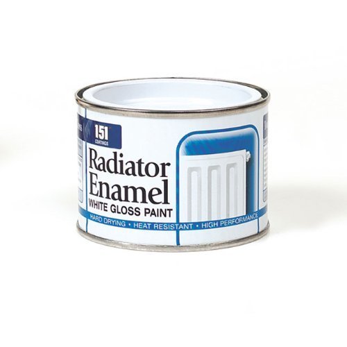 2 X Radiator Enamel White Gloss Paint - 180ml
