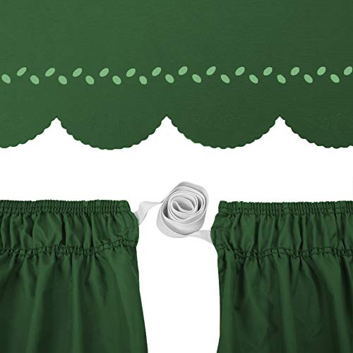 Obytex Wrap Around Bed Skirts Fashional Elastic Dust Ruffle Silky Soft & Wrinkle Free Classic Stylish Look In Your Bedroom (Hunter, Twin/Full) #TOP3
