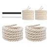 Thick Rope Shoe Laces Strings for Air Force 1, 10mm Round Cotton Chunky Shoelaces Replacement Laces for Sneakers