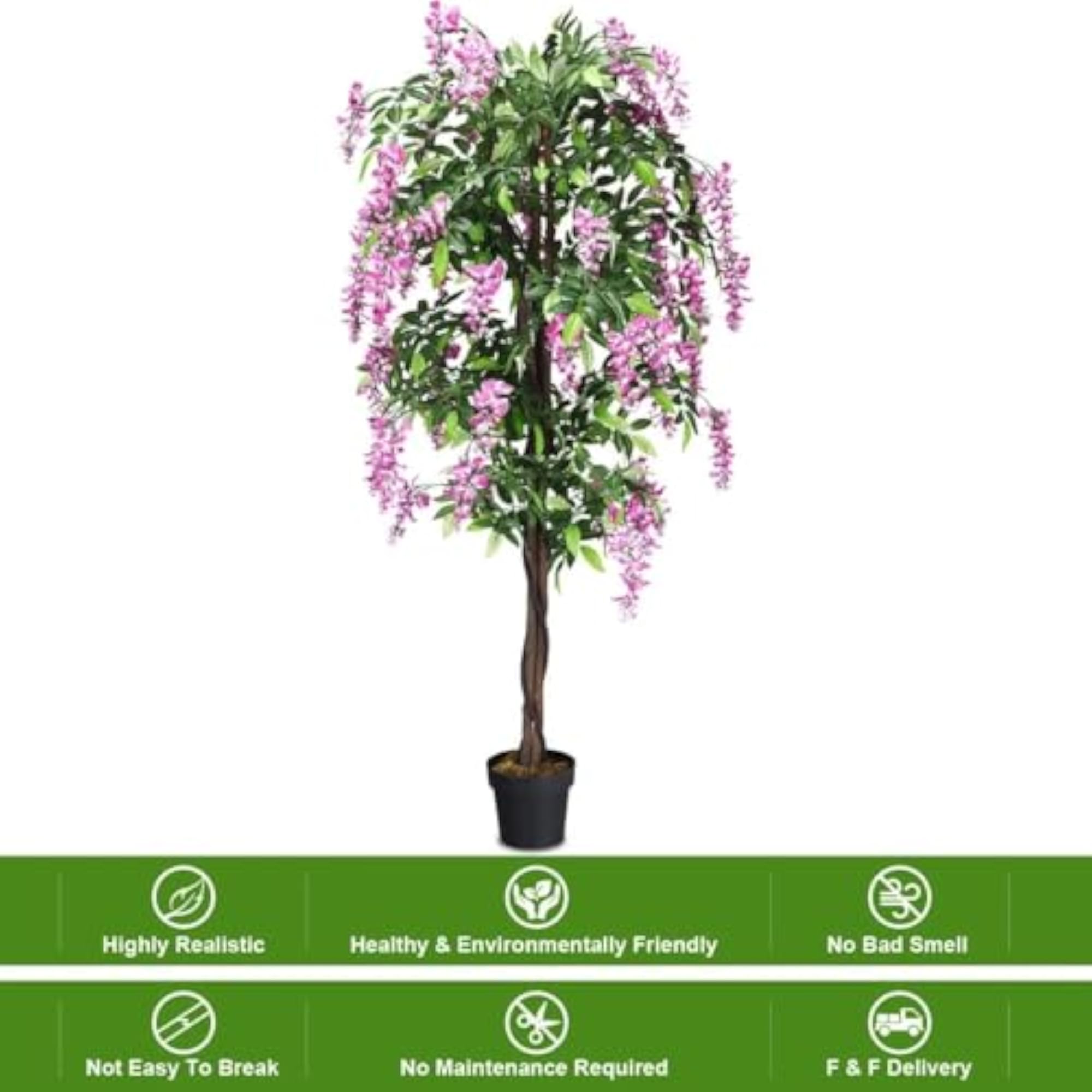 Artificial Plant with Pot, Elegant Indoor Decor