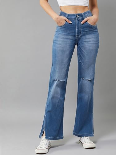 Image of Dolce Crudo High Rise Wide Leg Jeans for Women