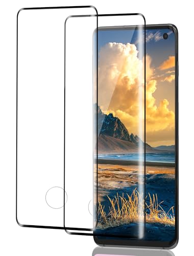 ICESPRING für Panzerglas für Samsung Galaxy S10 Plus Schutzfolie 2 Stück Fingerabdruck-ID Panzerfolie für Samsung S10+ Folie 9H Härte Schutzglas für Galaxy S10 Plus Panzer Schutz Glas