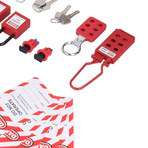 Kit de Etiquetagem de Bloqueio Elétrico Disjuntor de Tomada de Segurança 5 * Kits de Tomada Segura