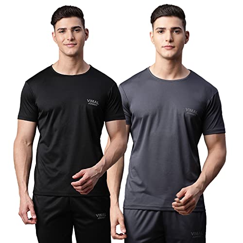 Image of Mack Jonney Men Round Neck Polyster Regular Fit T-Shirt