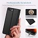 Thorhülle Handyhülle für iPhone SE Hülle, Premium Lederhülle Schutzhülle Tasche für iPhone SE 2022 Hülle Wallet Kartenfach Standfunktion Klappbar Flip Case für iPhone SE/8/7 Handyhülle, Schwarz