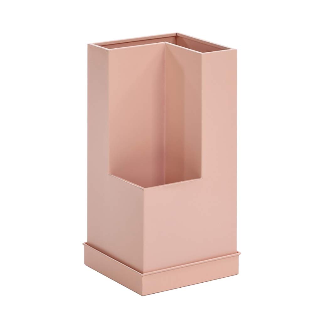 Gonmdopy Pink Umbrella Stand, Household Umbrella Stand, Metal Umbrella Rack