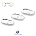 Webcam Cover - Silver Metal 3 Pack - NEW STRONGER ADHESIVE - iPhone Android Laptops Macbooks PCs Tablets Smartphones – Swiss Made Quality - Covers Camera for Privacy and Security Against Cam Hacks