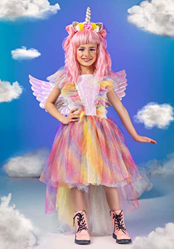 Disfraz Deluxe de Unicornio con Alas para Niñas miniatura 2