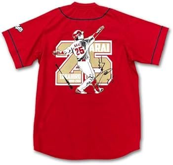 【新品未開封】　アメフト風ユニフォーム（レプリカ）　新井貴浩　広島カープ Amazon.co.jp: 広島東洋カープ 25 新井 貴浩レプリカ