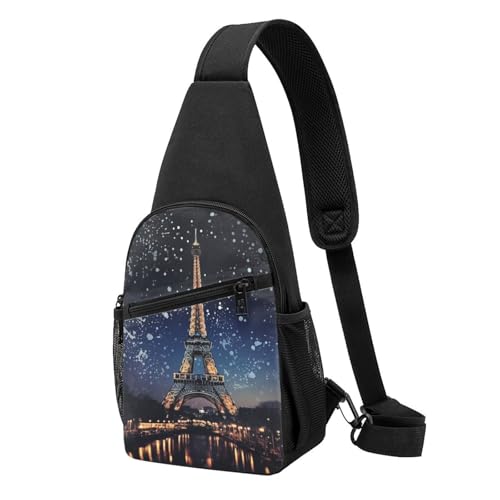 Mochila Sling Negra Compacta para Uso Diario miniatura 6