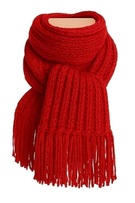 Muffler Orange Bhagwa - Mikasa muffler Men & Women Casual Luxurious Premium Checkered Acrylic Woolen Muffler/Scarf/Stole for Winter-picture-43
