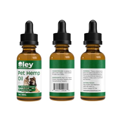 Pet Calming Oil โ Natural Dog Calming Oil for Petsโ Well-being and Comfort โ 900mg Hemp Oil for Pets โ Ideal for Anxious Puppies and Older Dogs โ 1oz โ Single Pack Pet Calming Oil โ Natural Dog Calming Oil for Petsโ Well-being and Comfort โ 900mg Hemp Oil for Pets โ Ideal for Anxious Puppies and Older Dogs โ 1oz โ Single Pack