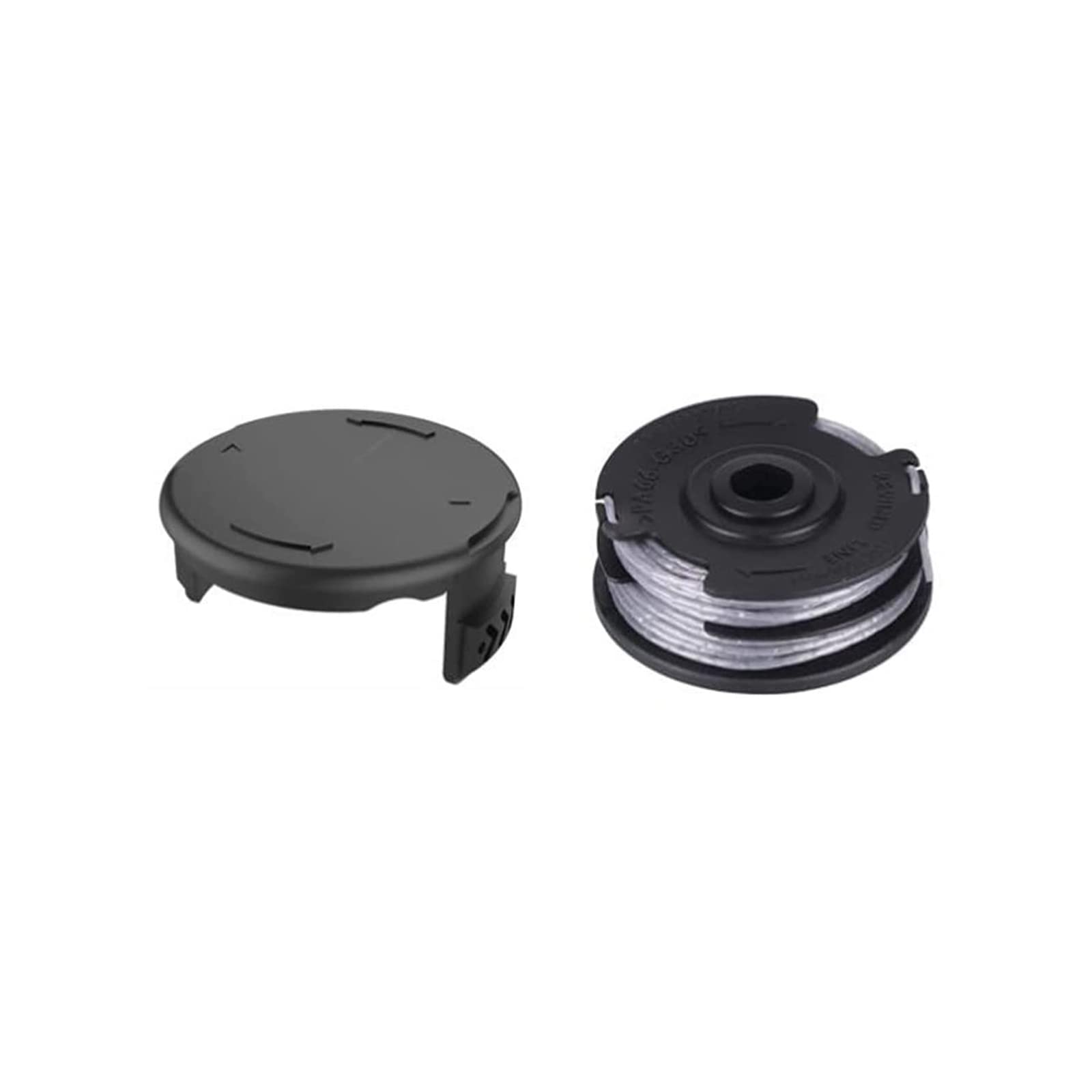 MYAYD Ersatzspule & Schnur Set Für Bosch Rasentrimmer ART 24, 27, 30, 30-36 LI – 2 Spulen + 1 Abdeckung + 1,6 Mm Nylonschnur