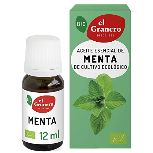 El Granero Integral - Aceite Esencial De Menta Bio - 12 Ml - Elaborado Sin Mezclar Con Otros Aceites - Ayuda A Realizar La Digestión - Refresca El Granero Integral - Aceite Esencial De Menta Bio - 12 Ml - Elaborado Sin Mezclar Con Otros Aceites - Ayuda A Realizar La Digestión - Refresca