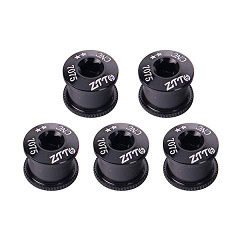 Losenlli 5 Unids/Set Aleación De Aluminio Plato Perno de Bicicleta Tornillos de Rueda de Cadena Camino MTB Bicicleta Disco Tornillos para Juego de Bielas Cover