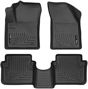Husky Liners Weatherbeater Series | Front & 2nd Seat Floor Liners - Black | 98091 | Fits 2011-2014 Chrysler 200 4 Door/Dodge Avenger 4 Pcs