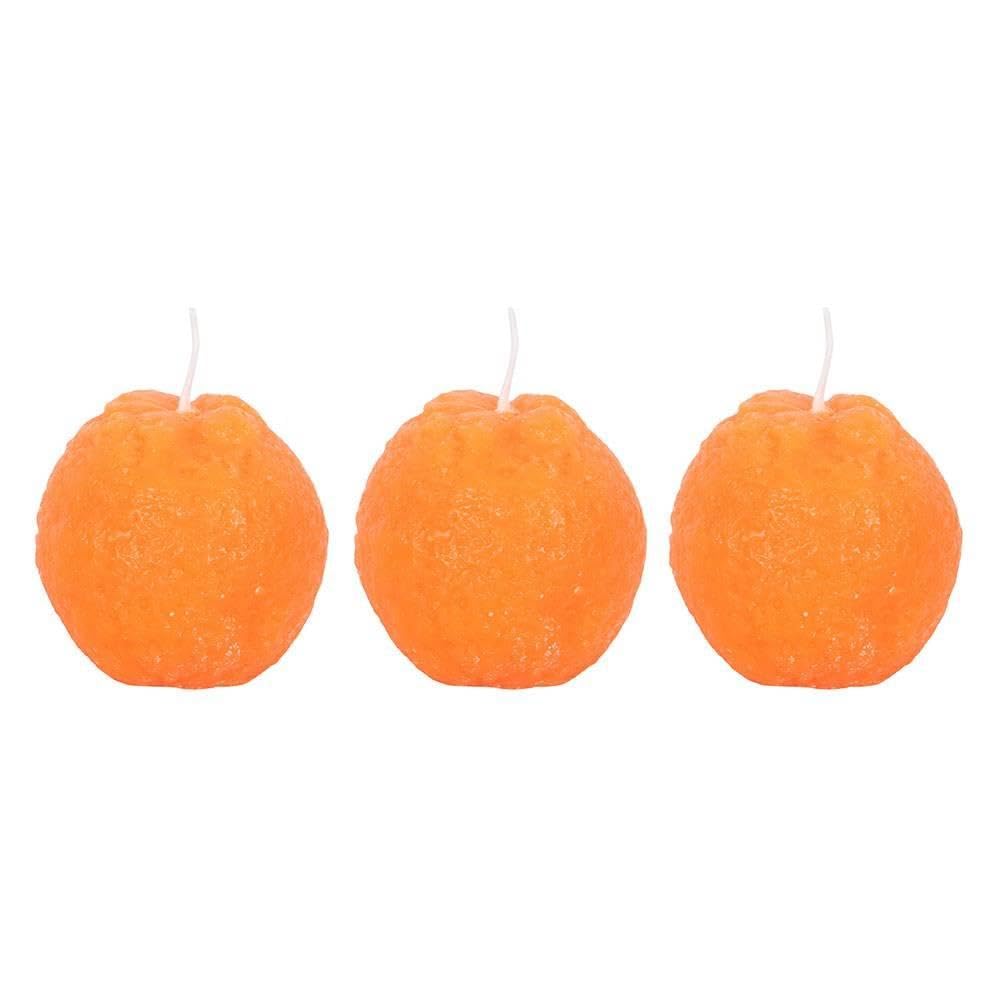 Something Different Orange Shaped Candle (Pack of 3) (One Size) (Orange)