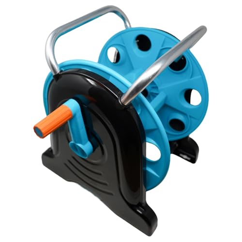Dapetz ® Hose Reel 45m Lightweight Portable Hose Pipe Reel Prevents Twisting Free Standing Mobile Hose Reels for Home Patio Deck Yard Garden Driveway