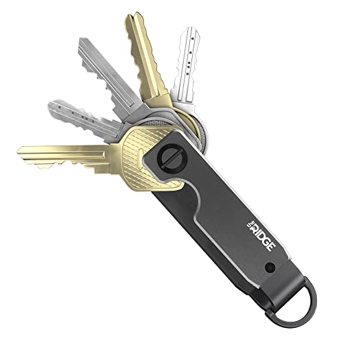 The Ridge Key Organizer - Compact Metallic Key Holder, Minimalist