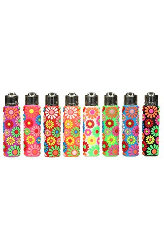 Clipper Micro Pop Cover Flowers - Funda para encendedor de cigarrillos, varios diseños