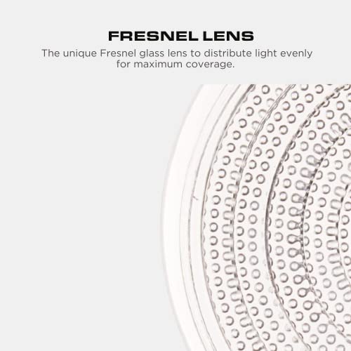 634 inch fresnel glass lens with white plastic shower trim - 60 watt max - for wet locations - shower glass can light trim - ul listed